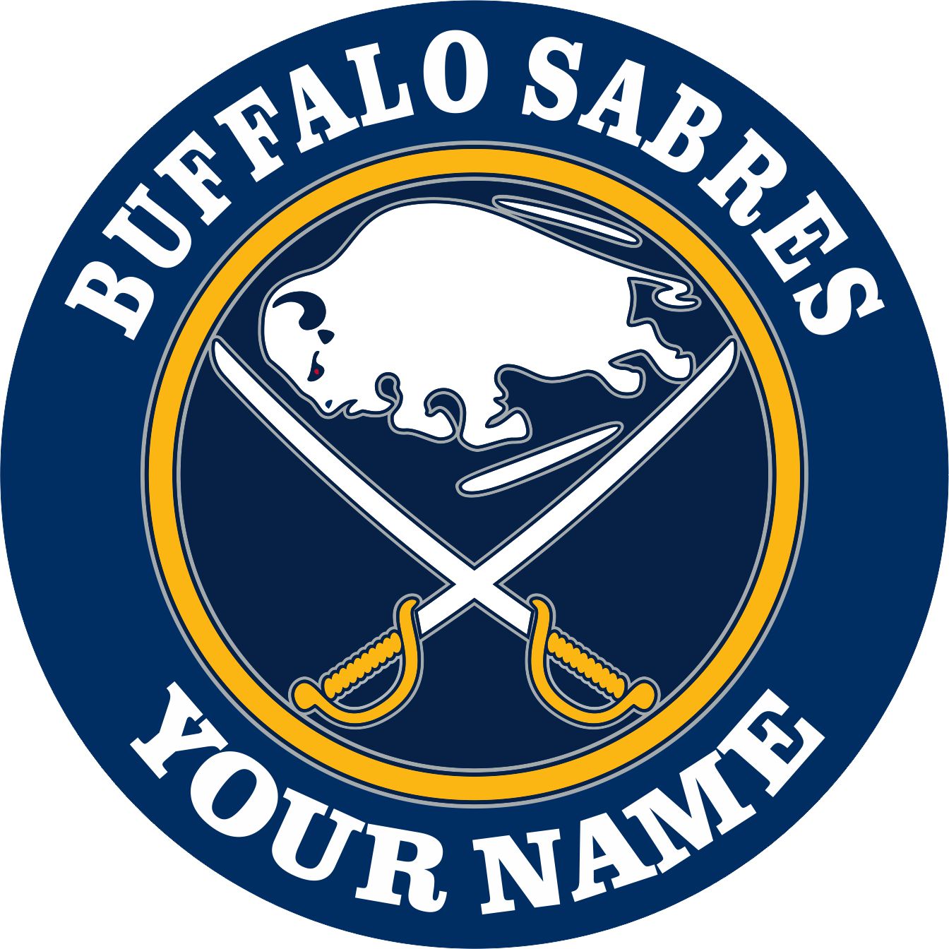 Buffalo Sabres Customized Logo iron on paper